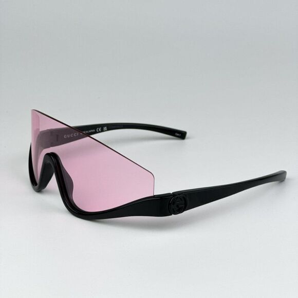 NEW Gucci GG1650S 002 Black Pink Unisex Shield Mask Sunglasses GG 1650S main image 4